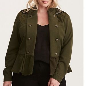 SOLD Torrid military style jacket